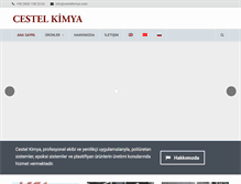 Tablet Screenshot of cestelkimya.com